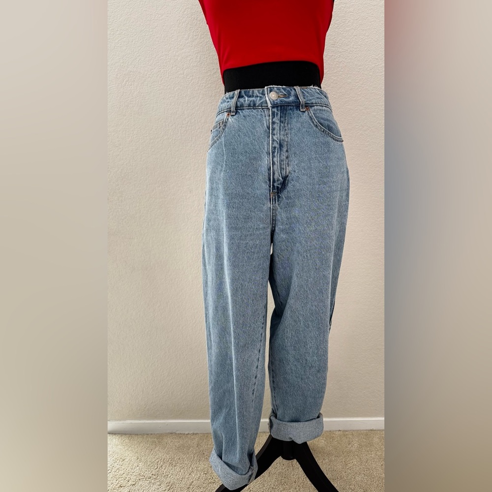 H&M Blue Boyfriend Jeans Relaxed Fit